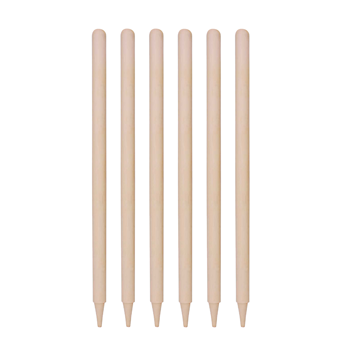 WOODEN STUMPS NATURAL With Bails Set of 6Pcs